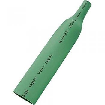 Heat Shrink Tubing without Adhesive Green 25 mm 2:1 Shrink Ratio 5 m