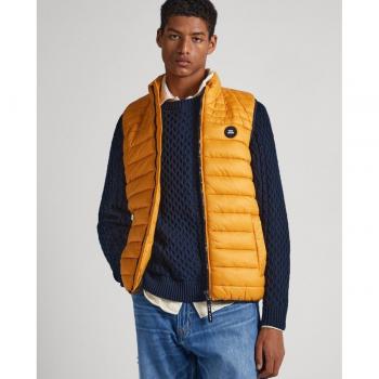 Chaleco guateado amarillo Pepe Jeans