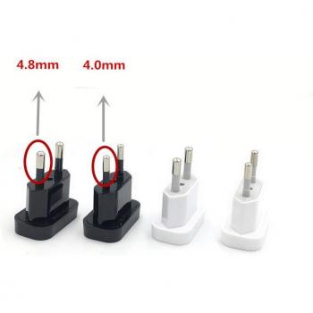 2PCS EU KR Plug Adapter for Travel to Europe
