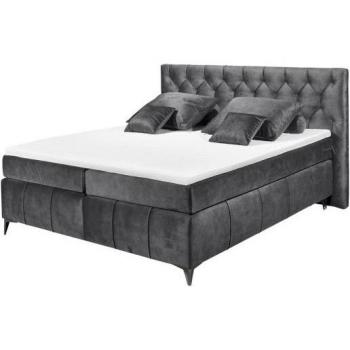 Boxspringbett Pembroke anthrazit inkl. Topper