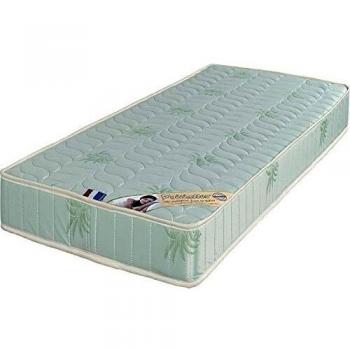 Matelas 90x200 x 19,5 cm Provence Literie Soutien Ferme Tissu à l'Aloe Vera Mousse Poli Lattex Haute Résilience Hypoallergénique