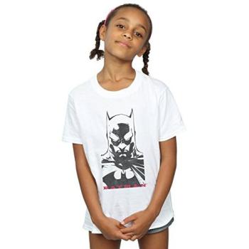 DC Comics Girl’s Batman Solid Star Cotton Tee, White – Age 12-13
