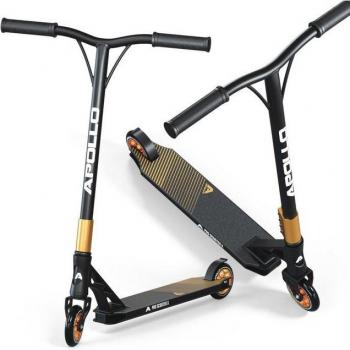 Trottinette freestyle Apollo Genius Pro X - Scooter enfant solide avec roulements ABEC 9 - Or