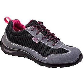 Scarpa bassa pelle scam. «mesh»-s1p src nero-fucsia 35