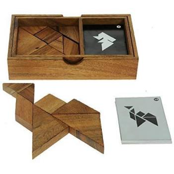 Double Tangram Wooden Game
