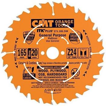 CMT 271.165.24H Ultra Fine Saw Blade for D-165 B-20 with Kerf 24mm