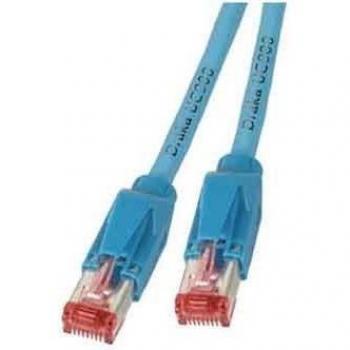 EFB-Elektronik RJ45 Patchkabel Cat.6A S/FTP LSZH Draka UC900 TM21 blau 10m