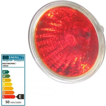 Heitronic 50‑Watt Halogen MR16 GU5.3 Dimmer‑Spiegellampen – Rot