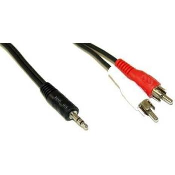Audiokabel mit 3,5mm Klinke und Cinch Anschlüssen, Länge: 5 m