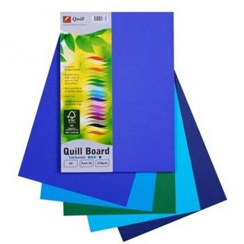 Quill Cardboard A4 (50pk) - Cold Colors