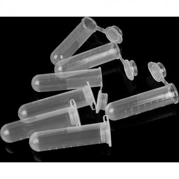 Mini botellas de muestra redondas, 20 piezas, para laboratorio o cocina