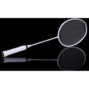 Single Graphite Badminton Racket with Carrying Bag H7JP