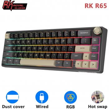 Clavier Filiaire Royal Kludge R65, 66 Touches, Rétroéclairage RGB