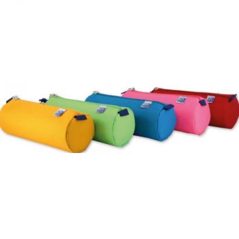 Bolso escolar Oxford portatodo Kangoo Kids redondo grande colores surtidos 220x70x90 mm