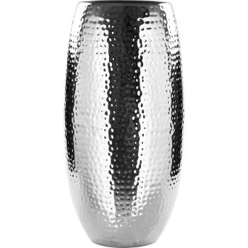 Fink Blumenvase »AFRICA« - Silberne Dekovase, gehämmert, Höhe 40 cm