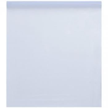 Lámina de ventana esmerilada PVC blanco transparente 45x1000 cm