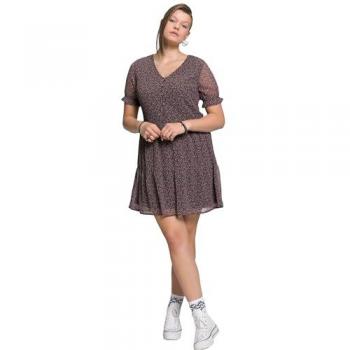 Studio Untold Jerseykleid Millefleurs-Kleid A-Line V-Ausschnitt Halbarm