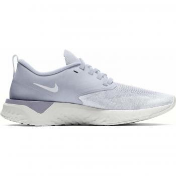 Nike W Nike Odyssey React 2 Flyknit – Grau-Weiß mit Platin-Glanz, 7