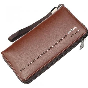 Men's Vintage Waterproof Long Wallet PU Leather with ID and Credit Card Slots