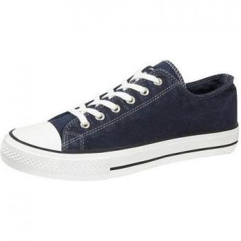 Heren Canvas Sneakers in Vloot 6 UK