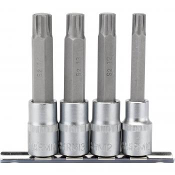 Draper 4 Piece 1/2 Drive Ribe Socket Bit Set 1/2 100mm