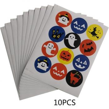 Halloween Cookie Bag with Self-Adhesive Sealing Stickers