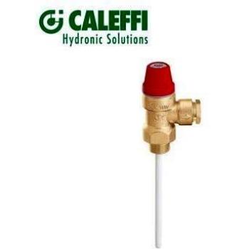 Valvola di sicurezza combinata Caleffi 309 1/2 m x ø 15 per temperatura e pressione 4 bar