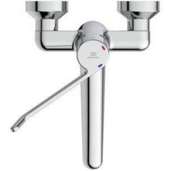 Rubinetto di sicurezza a parete Ceraplus 180 mm con leva singola e blocco delle connessioni