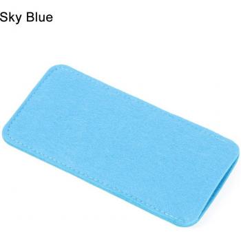 Pochette en tissu feutré pour lunettes de soleil, fermeture éclair, multifonctionnelle, 1 unité