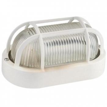 Aplique Oval Plástico Blanco 60W Electro DH 60.245/B