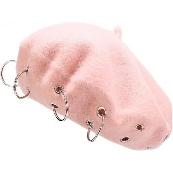 Women's Solid Iron Ring Vintage Hat