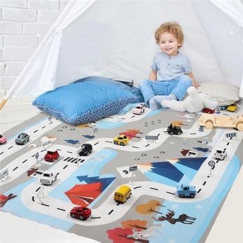 Tapete Infantil con Mapa de Estacionamiento