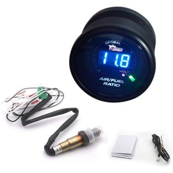 Medidor Digital de Relación Aire-Comburente 2 52mm con Sensor de Oxígeno Narrowband O2, Compatible con Vehículos 12V, OEM: 0258006028