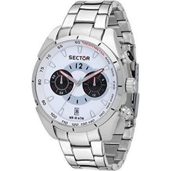 Sector Orologio Sector 330 Cronografo Uomo Acciaio Bianco