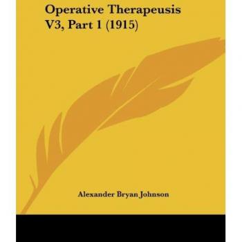 Operative Therapeusis V3 Part 1 (1915)