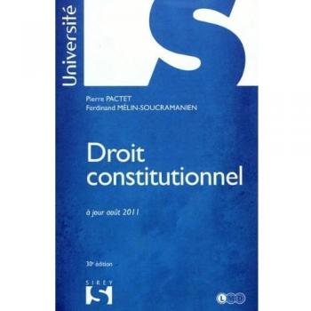 Ferdinand Mélin-Soucramanien Droit Constitutionnel
