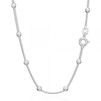 NKlaus Sterling Silver Panzer Collier 42 cm – 22‑Kugeln-Design, Made in Germany