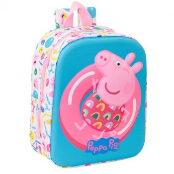 Mochila 3D Peppa Pig para Guardería – 22x27x10 cm