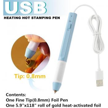 Gold Foil Craft Pen 0.8/1.5mm USB Heated