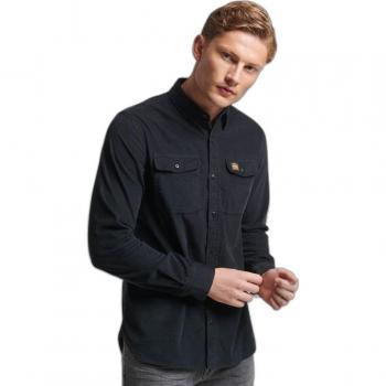 Superdry Camicia A Maniche Lunghe Jet Black S
