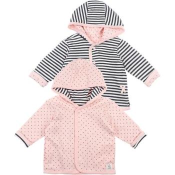 Reversible Jacket Feetje with Hood in Antracite and Pink Pockets