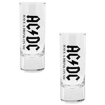 Vasos de chupito AC/DC - Have A Drink On Me - transparente