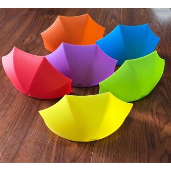 Orange Non-Marking Self-Adhesive Umbrella Hook