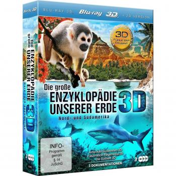 Die große Enzyklopädie unserer Erde: Nord- und Südamerika (Amerikas Südwesten 3D, Faszination Regenwald 3D, Die Südsee 3D) (3 Disc Set) [3D Blu-ray]