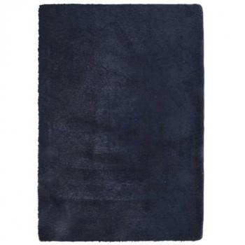 Alfombra peluda Navarra azul marino 160x230 cm de poliéster