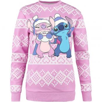 Pull de Noël Lilo & Stitch: Winter Stitch – Taille S à 3XL – Femme – Multicolore