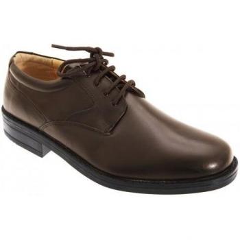 Roamers DF121 Uomo Flexi Scarpa Gibson 7 UK Nera