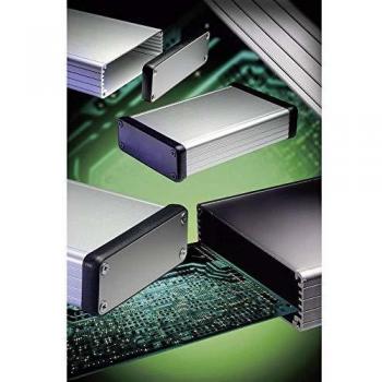 HAMMOND MANUFACTURING 1455B1202BK - Extruded aluminium casing, 121 x 71.7 x 19 mm, black