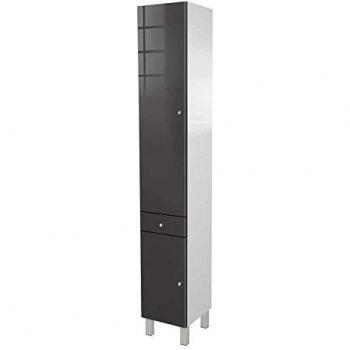 Colonne de Salle de Bain CORAIL 30 cm Gris laqué
