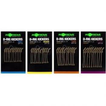 Korda Kickers D Rig Braun Mittel – Premium 12‑Pack